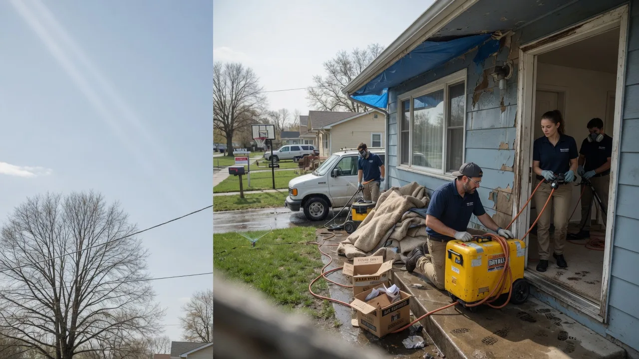 Basement Flood Cleanup in Caledonia, OH near me